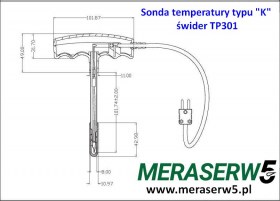Sonda TP301 wymiary